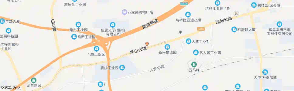深圳沙田村委_公交站地图_深圳公交_妙搜公交查询2025