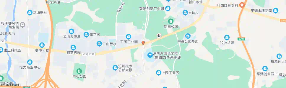 深圳塘下围_公交站地图_深圳公交_妙搜公交查询2025