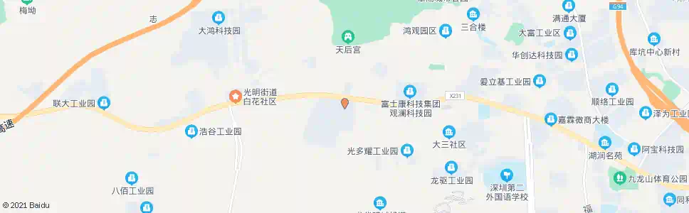 深圳观澜富士康宿舍_公交站地图_深圳公交_妙搜公交查询2025
