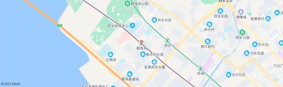 深圳碧海湾站_公交站地图_深圳公交_妙搜公交查询2025