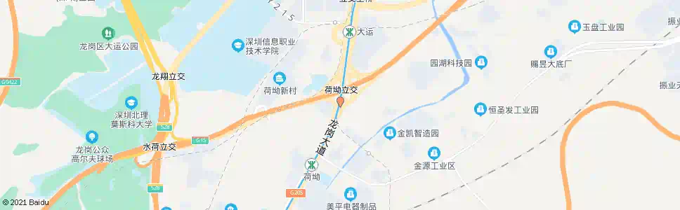 深圳荷坳社区_公交站地图_深圳公交_妙搜公交查询2025
