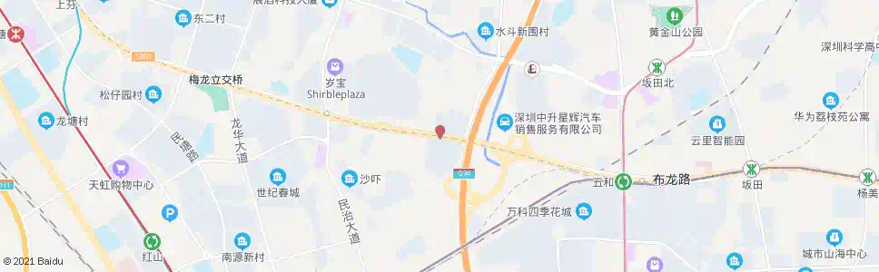 深圳梅花山庄_公交站地图_深圳公交_妙搜公交查询2025