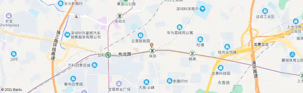 深圳扬马市场_公交站地图_深圳公交_妙搜公交查询2025