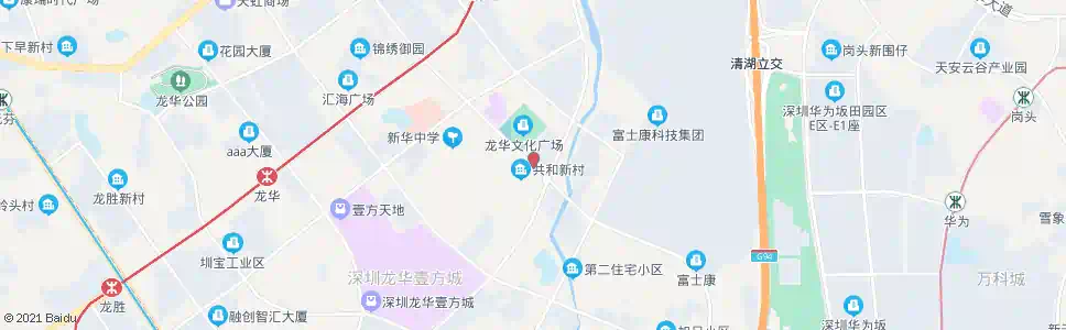 深圳共和新村_公交站地图_深圳公交_妙搜公交查询2025