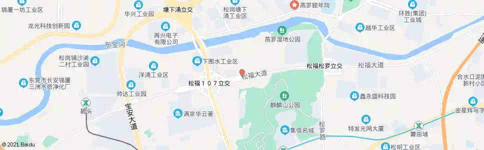 深圳松岗公园天桥_公交站地图_深圳公交_妙搜公交查询2025