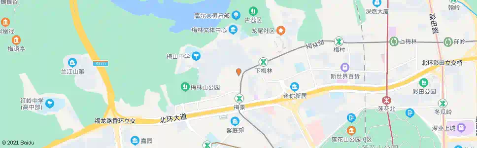 深圳梅林一村总站_公交站地图_深圳公交_妙搜公交查询2025