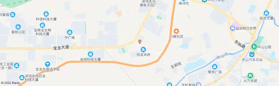 深圳宝龙街道办_公交站地图_深圳公交_妙搜公交查询2025