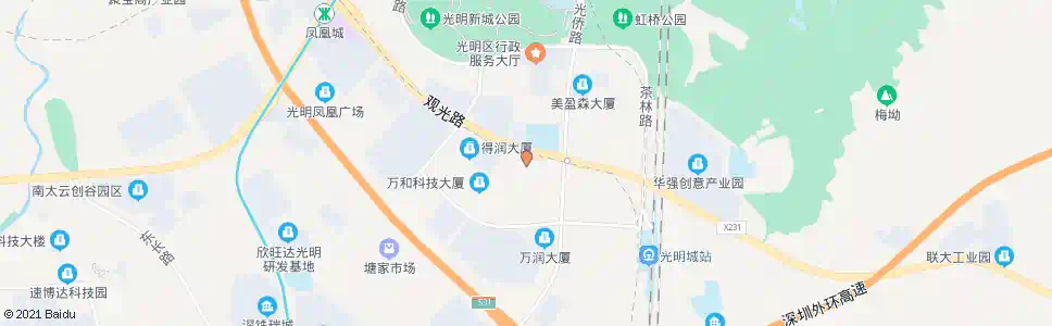 深圳光明会展中心_公交站地图_深圳公交_妙搜公交查询2025