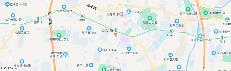 深圳公明汽车站东_公交站地图_深圳公交_妙搜公交查询2025