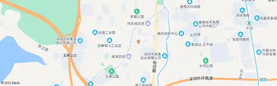 深圳光侨立交西_公交站地图_深圳公交_妙搜公交查询2025