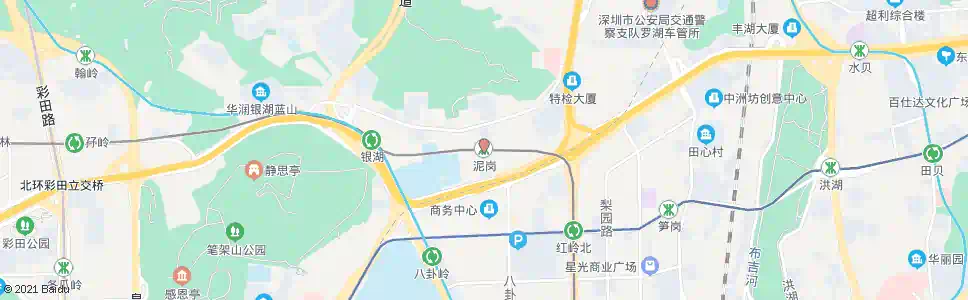 深圳泥岗村_公交站地图_深圳公交_妙搜公交查询2025