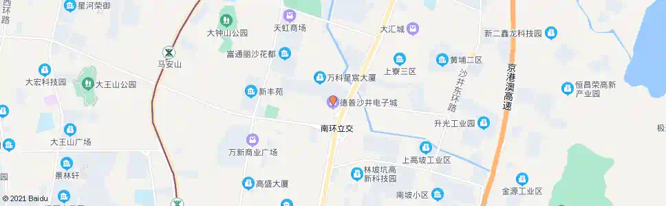深圳德普电子城总站_公交站地图_深圳公交_妙搜公交查询2025