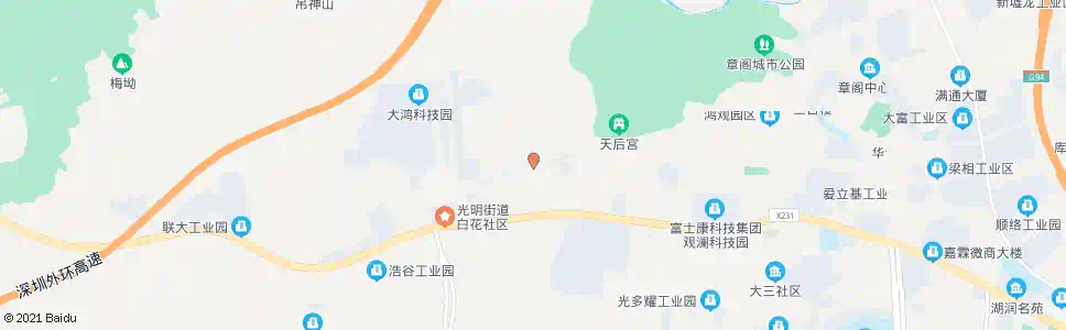 深圳白花洞东广场_公交站地图_深圳公交_妙搜公交查询2025