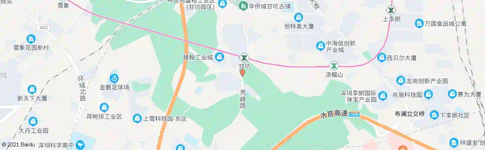 深圳秀峰工业园总站_公交站地图_深圳公交_妙搜公交查询2025