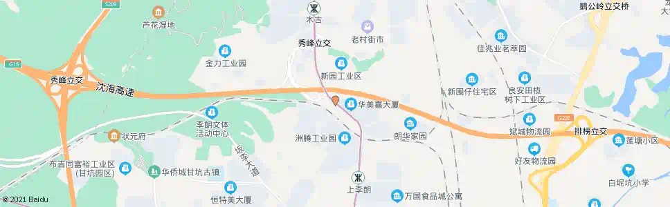 深圳华美嘉配送中心_公交站地图_深圳公交_妙搜公交查询2025
