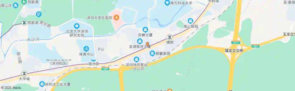 深圳塘朗车辆段北_公交站地图_深圳公交_妙搜公交查询2025