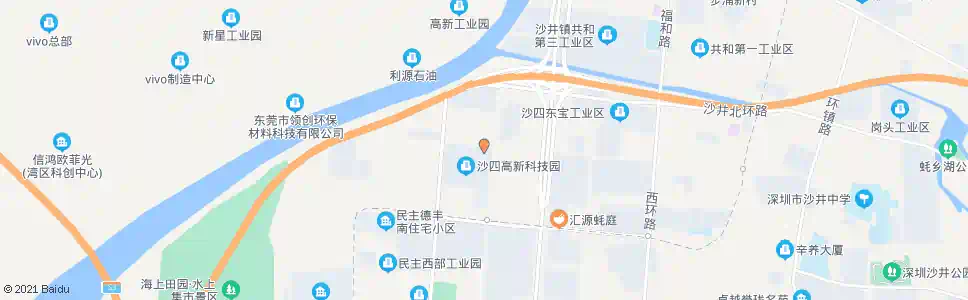 深圳沙四股份_公交站地图_深圳公交_妙搜公交查询2025
