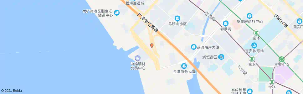 深圳沿江大铲湾口_公交站地图_深圳公交_妙搜公交查询2025