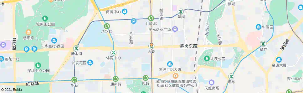 深圳园岭站_公交站地图_深圳公交_妙搜公交查询2025