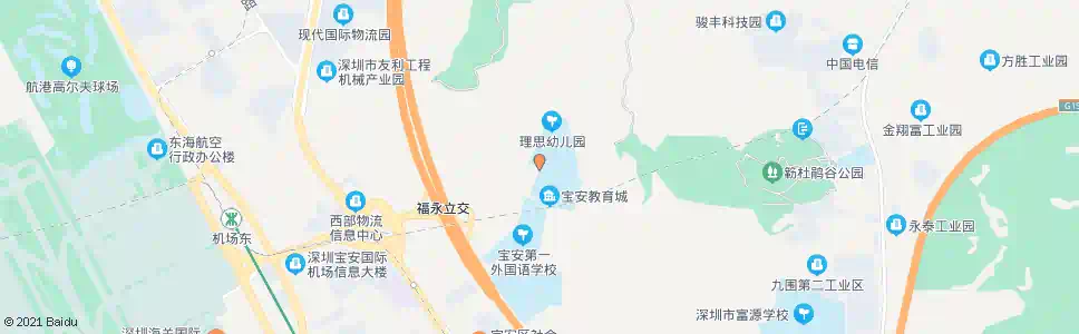深圳西乡宝安教育城_公交站地图_深圳公交_妙搜公交查询2025