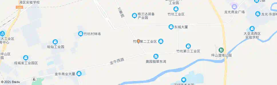 深圳竹坑第一工业区_公交站地图_深圳公交_妙搜公交查询2025