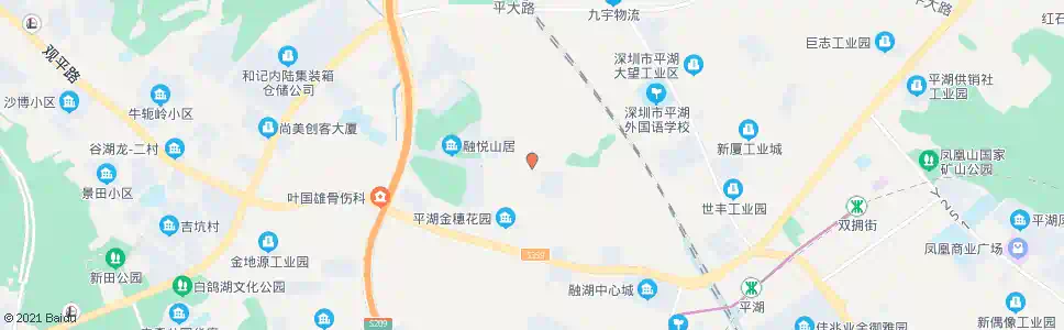 深圳平湖山厦村_公交站地图_深圳公交_妙搜公交查询2025