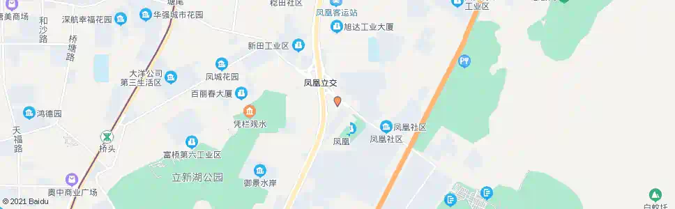 深圳凤凰综合市场_公交站地图_深圳公交_妙搜公交查询2025