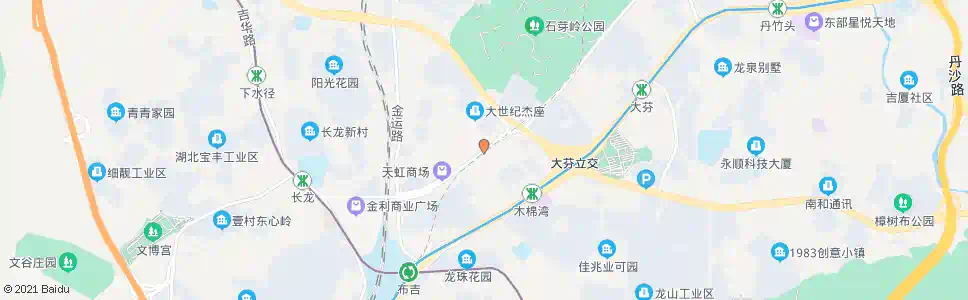 深圳世纪华园_公交站地图_深圳公交_妙搜公交查询2025