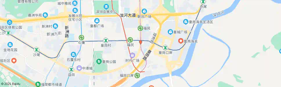 深圳福民新村_公交站地图_深圳公交_妙搜公交查询2025