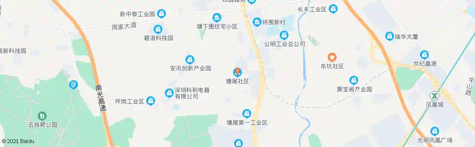 深圳山塘尾社区_公交站地图_深圳公交_妙搜公交查询2025