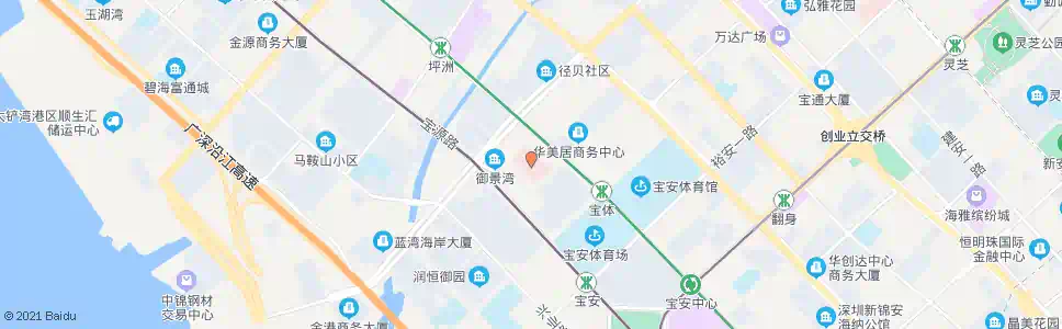 深圳宝安妇幼北_公交站地图_深圳公交_妙搜公交查询2025