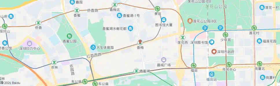 深圳香梅站_公交站地图_深圳公交_妙搜公交查询2025
