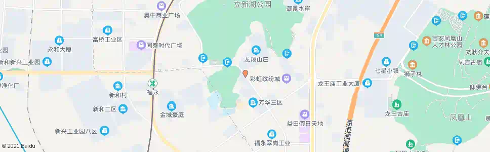深圳龙翔山庄_公交站地图_深圳公交_妙搜公交查询2025