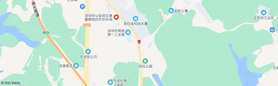深圳松白丽康路口_公交站地图_深圳公交_妙搜公交查询2025