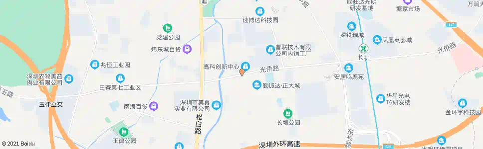 深圳长圳人行天桥_公交站地图_深圳公交_妙搜公交查询2025