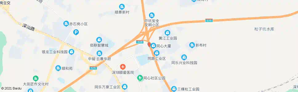 深圳丁甲岭老村_公交站地图_深圳公交_妙搜公交查询2025