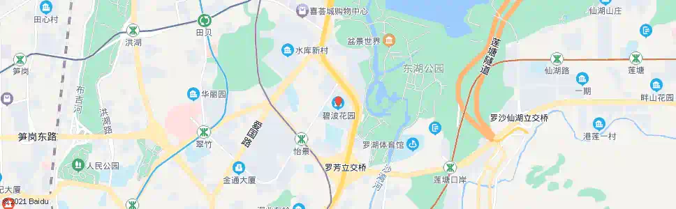 深圳碧波花园_公交站地图_深圳公交_妙搜公交查询2025