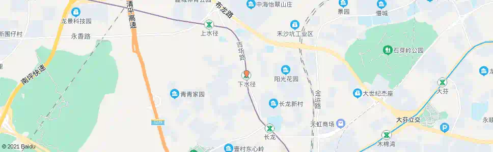 深圳下水径_公交站地图_深圳公交_妙搜公交查询2025