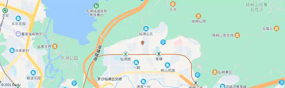 深圳莲塘枫景_公交站地图_深圳公交_妙搜公交查询2025