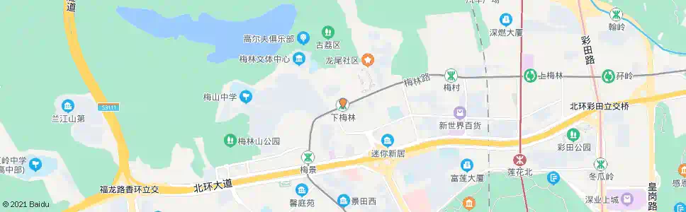 深圳下梅林总站_公交站地图_深圳公交_妙搜公交查询2025