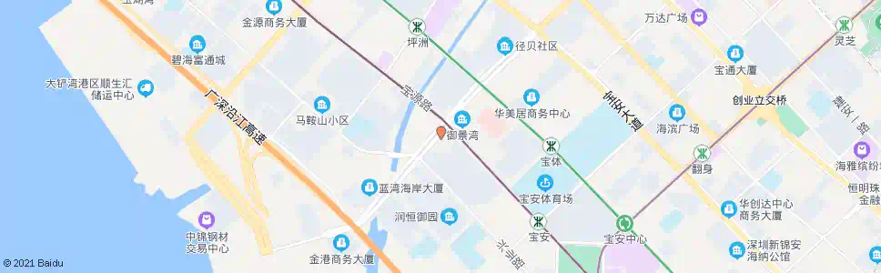 深圳宝安中学附属小学_公交站地图_深圳公交_妙搜公交查询2025