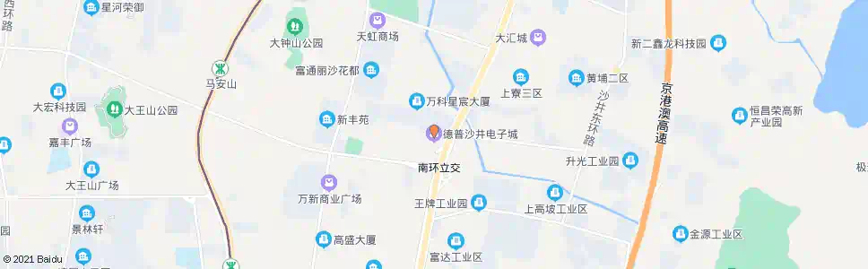 深圳沙井德普电子城总站_公交站地图_深圳公交_妙搜公交查询2025