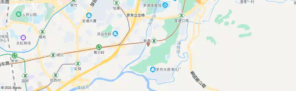 深圳罗芳新秀路口_公交站地图_深圳公交_妙搜公交查询2025