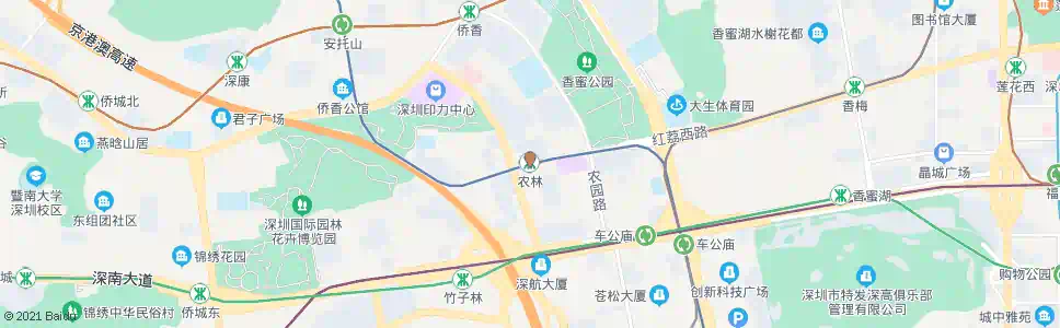 深圳农林站_公交站地图_深圳公交_妙搜公交查询2025