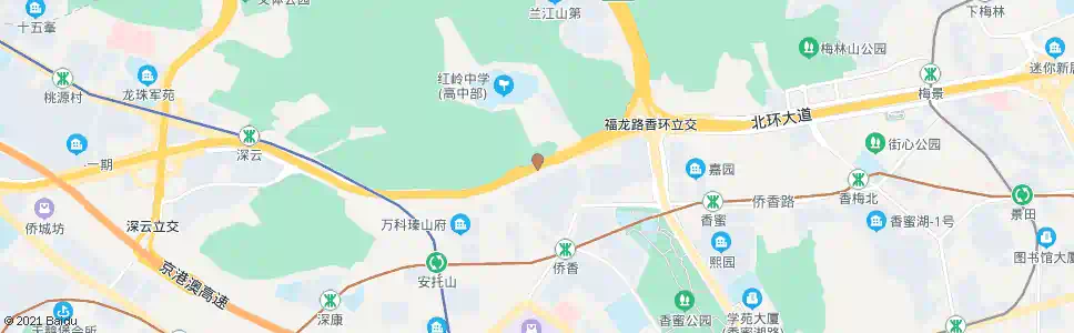 深圳侨香村_公交站地图_深圳公交_妙搜公交查询2025
