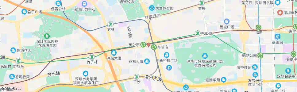 深圳车公庙站_公交站地图_深圳公交_妙搜公交查询2025