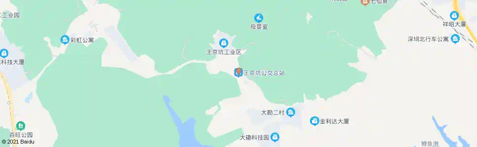 深圳西丽王京坑总站_公交站地图_深圳公交_妙搜公交查询2025