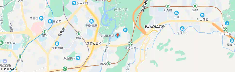 深圳罗湖体育馆2_公交站地图_深圳公交_妙搜公交查询2025
