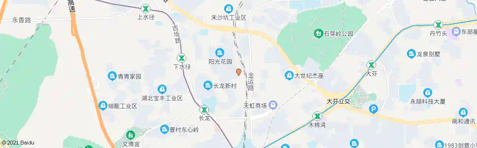 深圳阳光花园后门_公交站地图_深圳公交_妙搜公交查询2025