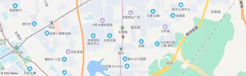 深圳家和花园_公交站地图_深圳公交_妙搜公交查询2025